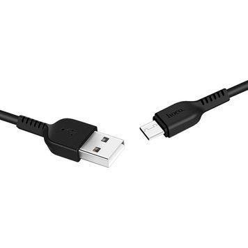 Купити Кабель HOCO X20 USB to Type-C 3A, 1m, PVC, TPE connectors, Black