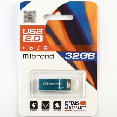 Купити Флеш-накопитель Mibrand Сhameleon USB2.0 32GB Light Blue
