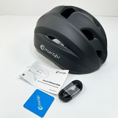 Купити Захисний шолом Smart4u R20 (L) Black (58-62см), акустика, мікрофон
