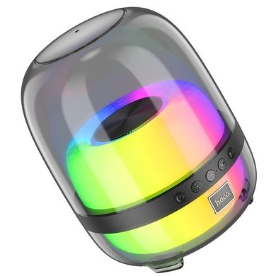 Купити Портативна колонка Hoco BS58 Crystal colorful luminous BT speaker Magic Black Night