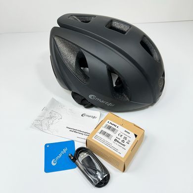 Купити Захисний шолом Smart4u R55 (M) Black (55-59см), акустика, мікрофон, сигнали поворотів та стопів, додаток, пульт BR80