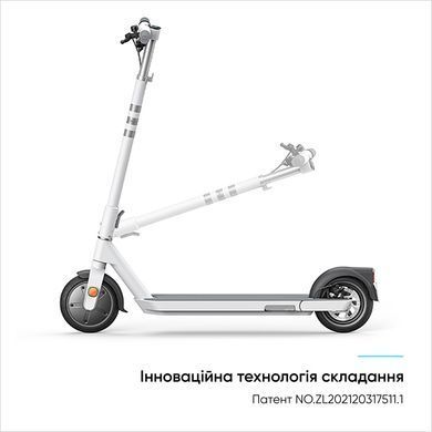 Купити Електросамокат OKAI ES20-NEON White 9", 300(600)W, 9.8Ah, 40km, 25km\h, 20%, NFC, App, 16kg