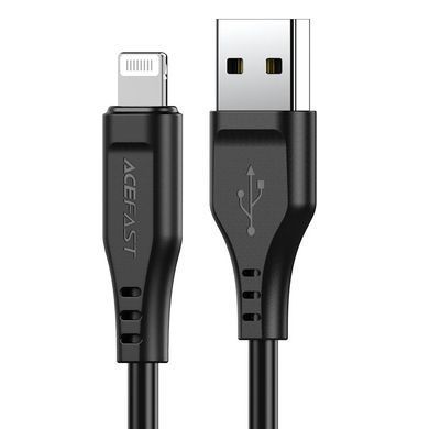 Купити Кабель ACEFAST C3-02 USB to iP 2.4A, 1.2m, TPE, TPE соединители, Черный