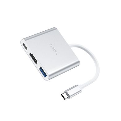 Купити USB-хаб Hoco HB14 Silver