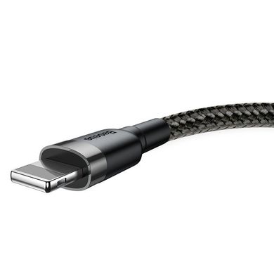 Купити Кабель Baseus Cafule Lightning USB 2.4 A 1m Black-Gray