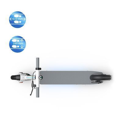 Купити Електросамокат OKAI ES20-NEON White 9", 300(600)W, 9.8Ah, 40km, 25km\h, 20%, NFC, App, 16kg