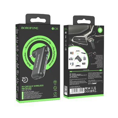 Купити Bluetooth-ресивер BOROFONE BC35 Wideway car AUX BT receiver Black