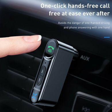 Купити Ресивер Baseus Qiyin AUX Car Bluetooth Receiver Black - Уценка
