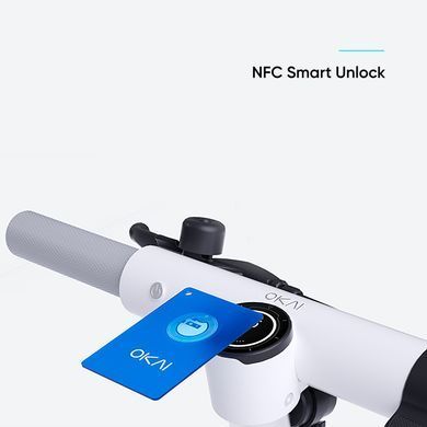 Купити Електросамокат OKAI ES20-NEON White 9", 300(600)W, 9.8Ah, 40km, 25km\h, 20%, NFC, App, 16kg