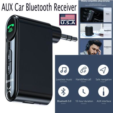 Купити Ресивер Baseus Qiyin AUX Car Bluetooth Receiver Black - Уцінка