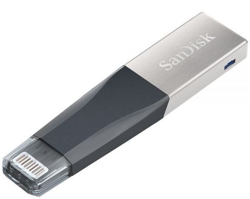 Купити Флеш-накопитель SanDisk USB3.1/Lightning iXpand Mini 16GB for Apple Silver-Black