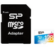 Карта памяти SiliconPower microSDXC Elite Color 128GB Class 10 UHS-I (U1) V10 A1 W-10MB/s R-80MB/s +SD-адаптер