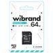 Карта пам'яті microSDXC (UHS-1) Wibrand 64Gb class 10 (adapter SD)
