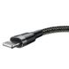 Кабель Baseus Cafule Lightning USB 2.4 A 1m Black-Gray
