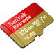 Карта пам'яті SanDisk microSDXC Extreme 128Gb Class 10 UHS-I (U3) V30 A2 W-90MB/s R-190MB/s