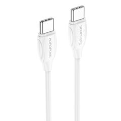 Купити Кабель Borofone BX19 Double-speed USB-C USB-C 3 A 60 W 1m White