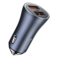 Купити Автомобильное зарядное устройство Baseus Golden Contactor Pro Dual 2 × USB Gray