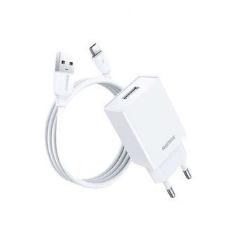 Купити Мережевий зарядний пристрій з кабелем "REMAX Kiddy Series 2.4A RP-Charger Set with Cable U95" Type-C