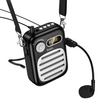 Купити Портативна колонка з гарнітурою HOCO L23 Lemony speaker with wired microphone, 5W, Black