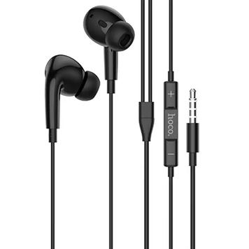 Купити Навушники HOCO M101 Pro Crystal sound wire-controlled earphones with microphone Black