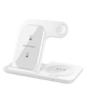 Купити Мережевий зарядний пристрій WUW-C250 3 in 1 desktop foldable wireless charger