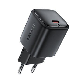 Купити Мережевий зарядний пристрій ACEFAST A136 PD40W mini GaN USB-C fast charger Black