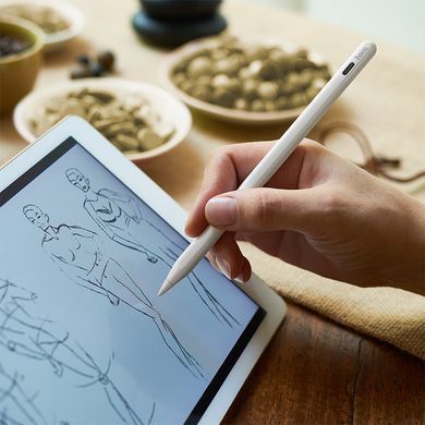 Купити Стилус HOCO GM112 Intelligent anti-lost active capacitive pen with digital display pad dedicated White