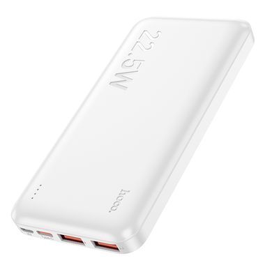 Купити Зовнішній акумулятор HOCO J101 Astute 22.5W fully compatible power bank(10000mAh) White
