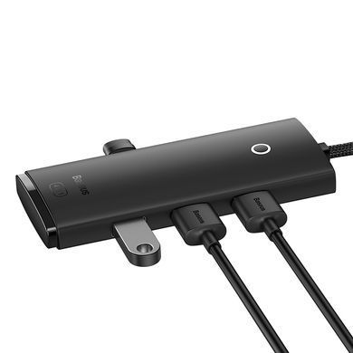Купити USB-Hub Baseus Lite Series 4-Port Type-C HUB Adapter (Type-C to USB 3.0*4) 25cm Black