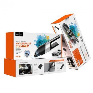Купити Автомобільний пилосос HOCO PH16 Azure portable vacuum car cleaner Black silver