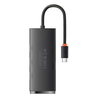 Купити USB-Hub Baseus Lite Series 4-Port Type-C HUB Adapter (Type-C to USB 3.0*4) 25cm Black