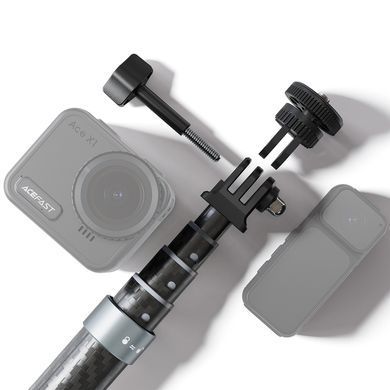 Купити Монопод ACEFAST E38 1.2m carbon fiber telescopic selfie stick Gray-Black