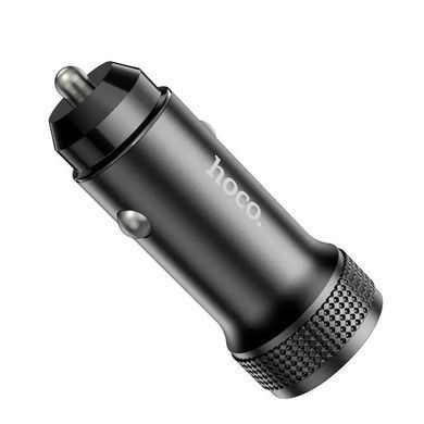 Купити Автомобільний зарядний пристрій HOCO Z49 Level dual port car charger Black