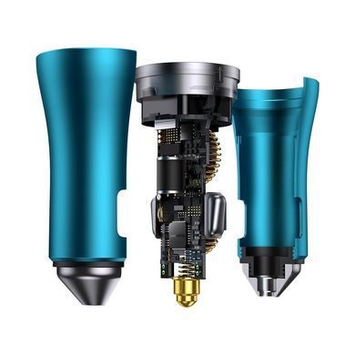 Купити АЗП Baseus Golden Contactor Pro Dual Fast Charger Car Charger C+C 40W Blue