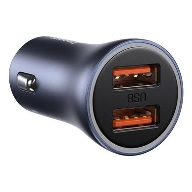 Купити Автомобільний зарядний пристрій Baseus Golden Contactor Pro Dual 2 × USB Gray