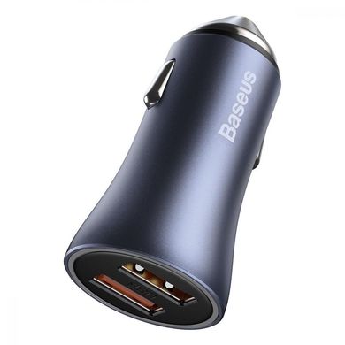 Купити Автомобільний зарядний пристрій Baseus Golden Contactor Pro Dual 2 × USB Gray