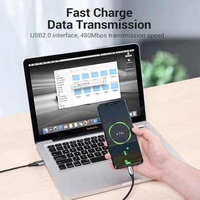 Купити Кабель Vention USB Type A USB-C 5 A 1.5m Black