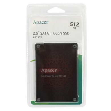Купити Накопитель SSD Apacer AS350X 512 Gb 2.5" SATA III (6Gb/s) 3D TLC NAND