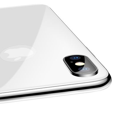 Купити Захисне скло Baseus 0.3mm All-coverage Back s Film Silver for iPhone X