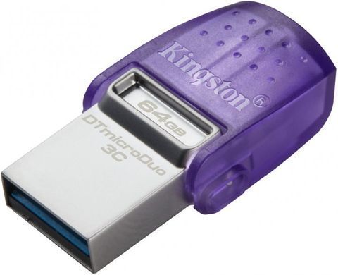 Купити Флеш-накопитель Kingston USB 3.2 DT microDuo 3C 64GB (Type-AType-C) (200Mbs)