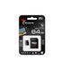 Карта памяти microSDXC (UHS-1 U3) A-DATA Premier Pro 64Gb Class 10 V30S A2 (R-100Mbs W85Mbs) (адаптер SD)