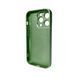 Стеклянный чехол Apple iPhone 15 Pro Light Green
