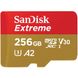 Карта памяти SanDisk microSDXC Extreme 256GB Class 10 UHS-I (U3) V30 A2