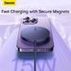 Бездротовий зарядний Baseus Simple Mini3 Magnetic Wireless Charger 15W Dusty Purple