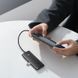 USB-Hub Baseus Lite Series 4-Port Type-C HUB Adapter (Type-C to USB 3.0*4) 25cm Black
