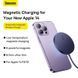 Бездротовий зарядний Baseus Simple Mini3 Magnetic Wireless Charger 15W Dusty Purple