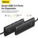 USB-Hub Baseus Lite Series 4-Port Type-C HUB Adapter (Type-C to USB 3.0*4) 25cm Black
