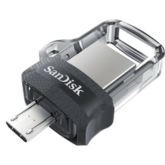 Купити Флеш-накопичувач SanDisk Ultra Ultra Dual Drive USB 3.0, microUSB 256GB OTG Black