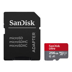 Купити Карта памяти SanDisk microSDXC Ultra 256GB Class 10 UHS-I (U1) V10 A1 до 90 МБ/с до 150 МБ/с
