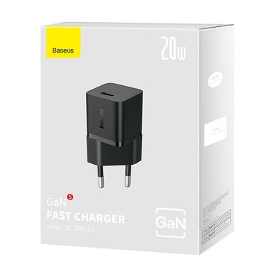 Купити Мережевий зарядний пристрій Baseus GaN5 (mini) 1C 20W EU Black